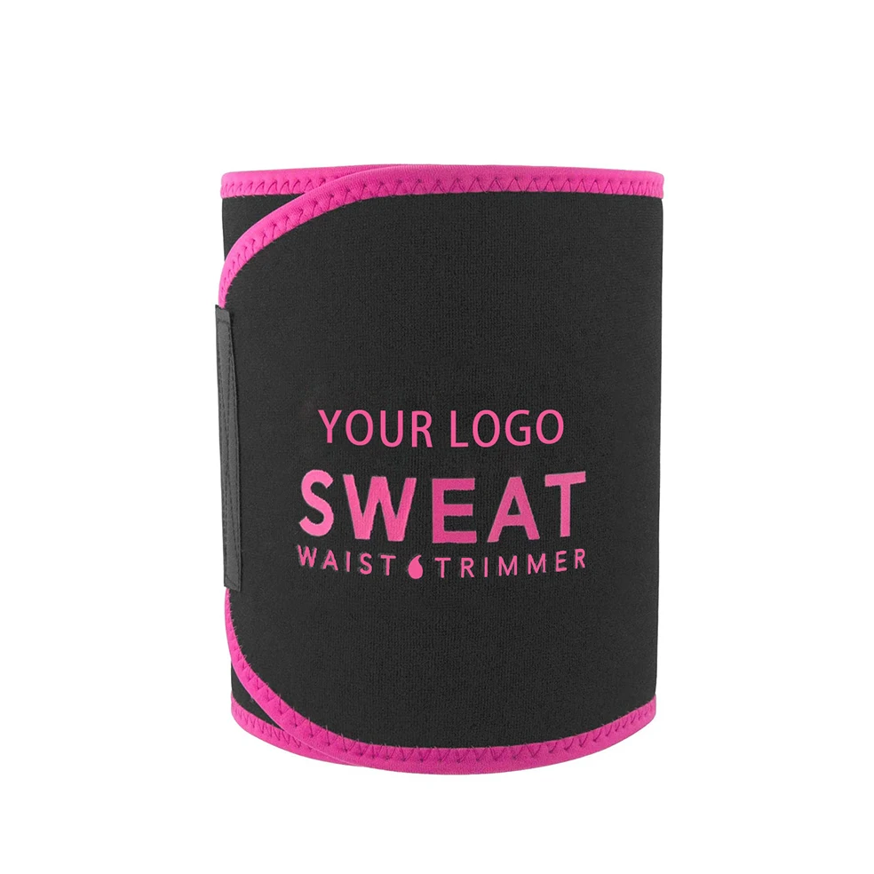 Custom Logo Neoprene Women Men Fitness Back Support Sauna Sweat Band Trainer Slimming Waist Trimmer Belts