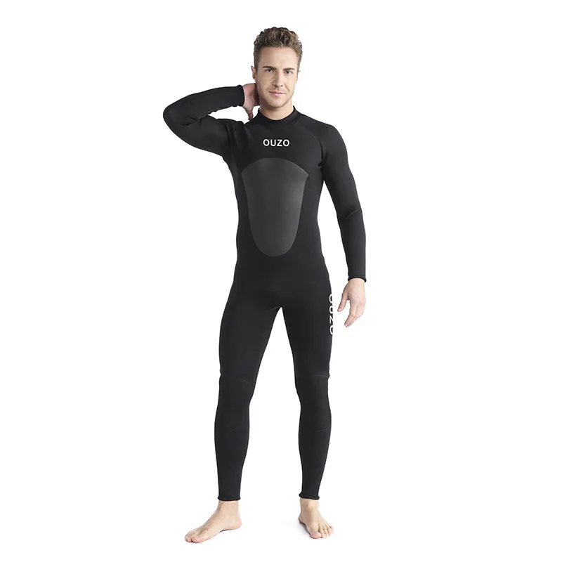 3mm Neoprene Custom Logo Freediving Men Surfing One-piece Swimming Suits Snorkeling Diving Wetsuit