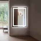 Bathroom Mirror Bathroom Hotel Antifog Illuminated Backlit Bathroom Mirror Wireless Speaker Wall LED Bath Mirror Smart
