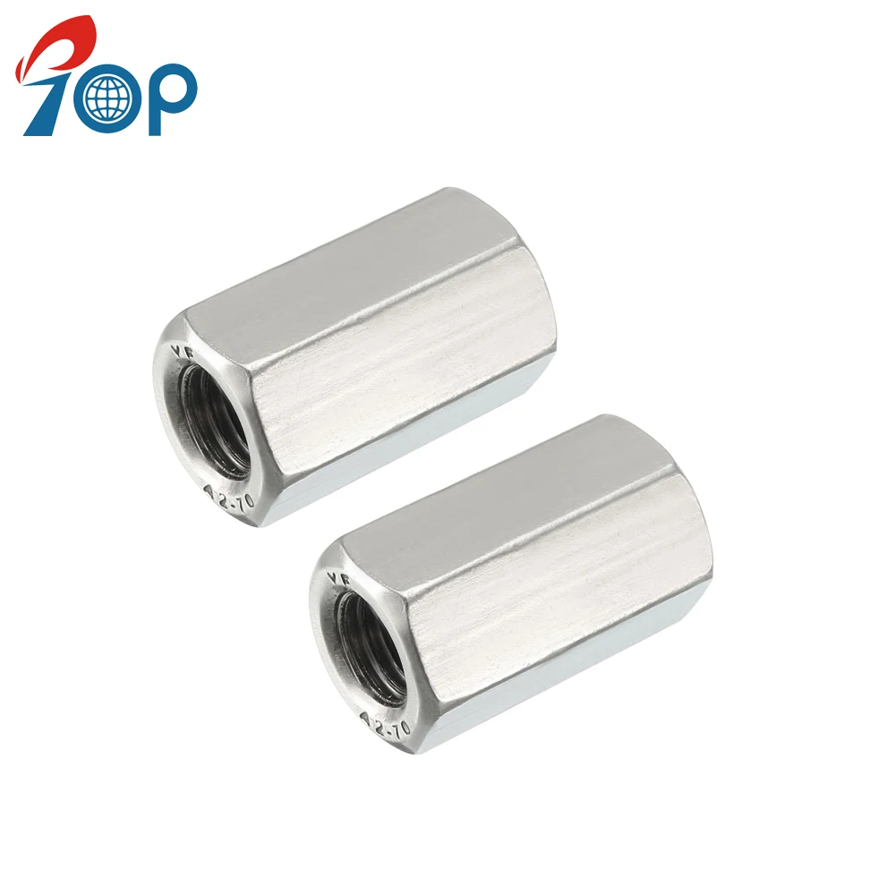 Din6334 Long Hex Coupling Nut M6 M8 M10 Connecting Galvanized Stainless