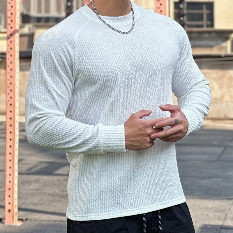 Wholesale Best Seller Customisable Sport T-shirt Men Clothes Men Shirt Casual Long Sleeve With Adequate Stock