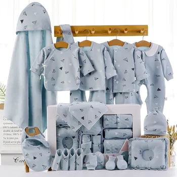 22 Piece Set Newborn Clothes Baby Suit 0-12 Months Baby Clothes Four Seasons Newborn Products Baby Gift box