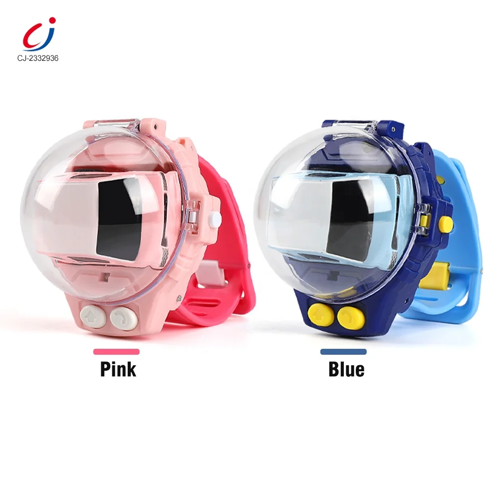 Chengji mainan anak rechargeable wrist strap mini wearable rc car kids alloy mini rc car watch toys car with watch remote