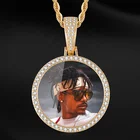 Gift Zirconia LUOXIN Promotional Gift Special Zirconia Pendant Hip-hop Jewelry Custom Photo Necklace