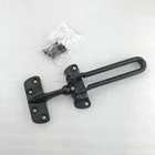 Door Chain Matte Black Zinc Alloy Safety Door Guard Door Chain