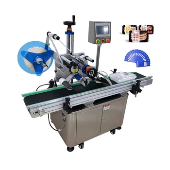 CE Automatic Top Label Machine Plane Flat Box Labeling Machine for Cartons/Bags/Cards