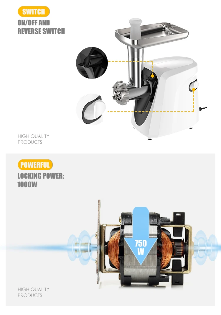 Mini hachoir à viande électrique commercial