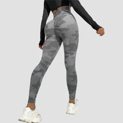 Vendors Comfortable Fit High Waist Seamless Camouflage Fitness Printed Yoga Gym Leggings For Women