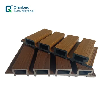 WPC Facade arches flute louver wall panel both interior and exterior carved wall cladding plastic composite wood boards