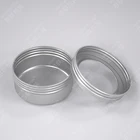 Tin Box Eco-friendly Aluminum Metal Can Silver Aluminium Tin Box Containers Jar With Window Cover 50ml 50g