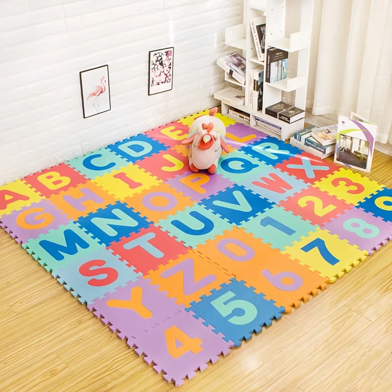 Hydefoam Customized Baby Play Mat Non slip Interlocking Mat Letter Educational Toddlers Eva Foam Children Puzzle Mat supplier