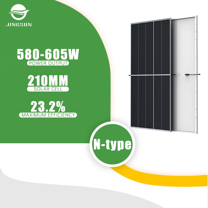 Jingsun High Power N Type Painel Solar W Mm Monocrystalline Half