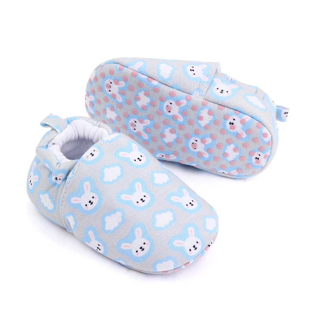 Spring and Autumn 0-1 Year Old Baby Cartoon Pattern Soft Sole Non-slip Toddler Cotton Shoes supplier