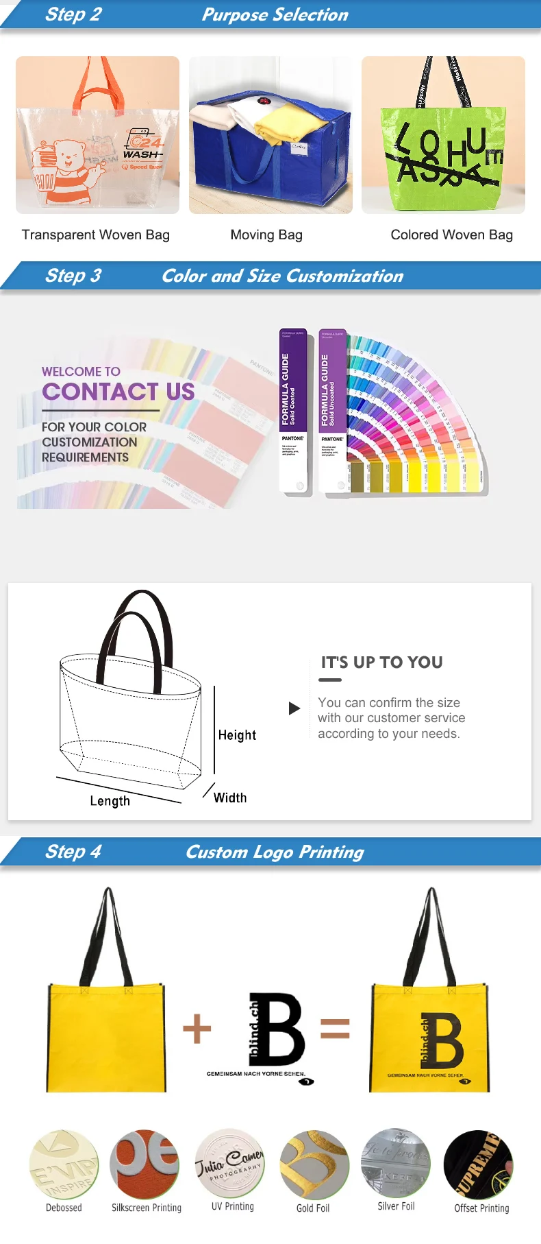 product custom durable pp woven tote bag reusable matte laminated non woven daily use shopping bags-20