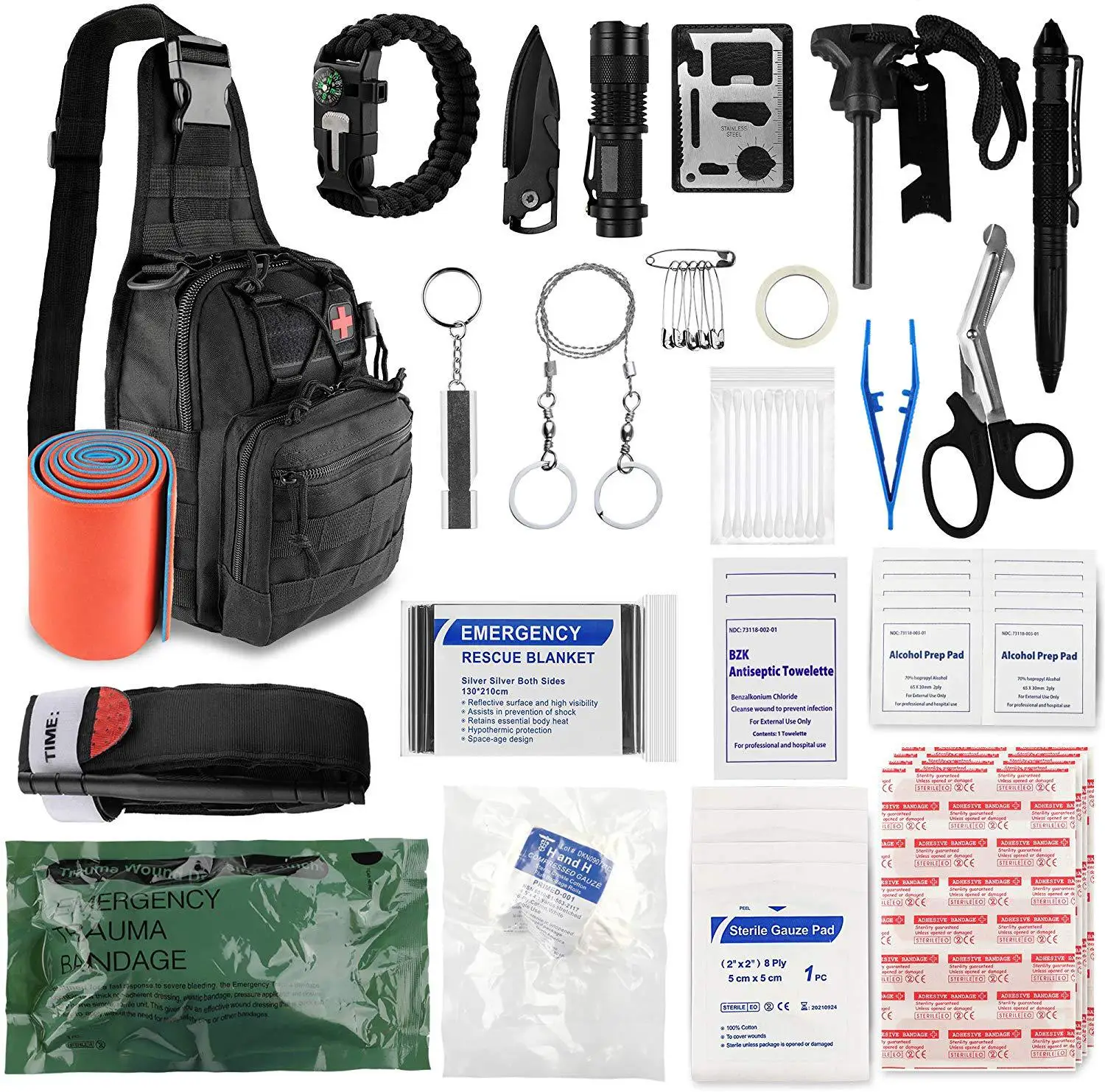 Buy Survival Kit Backpack Emergency,18 