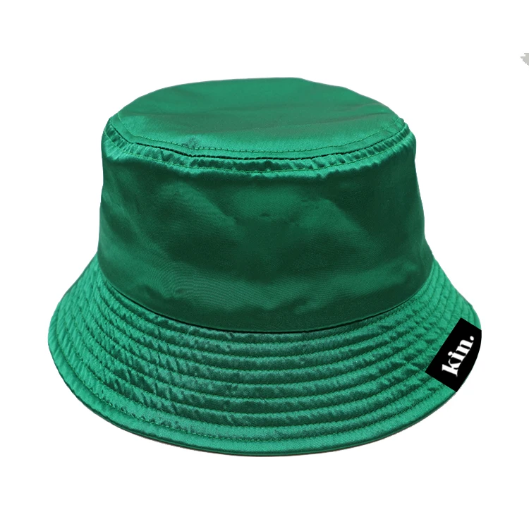 Shiny Silk Satin Lined Fisherman Bucket 