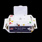 100pcs Aloe Pet Wet Wipes With Vitamin E And Antiseptic Dogs Puppies And Cats Cleaning Wipes