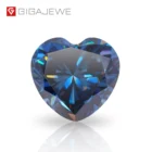 Diamond GIGAJEWE Synthetic Diamond 1 Carat Deep Color Heart Cut Loose Gemstone Wholesale Blue Moissanite