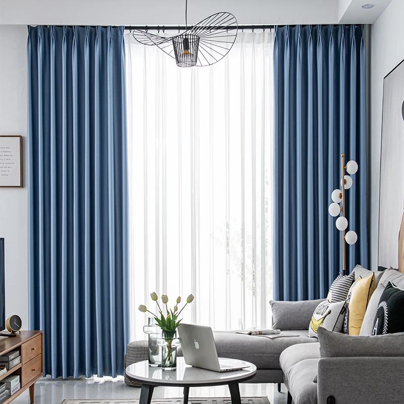 Room Darkening Grey Curtain, Polyester, Grommet - detail 42