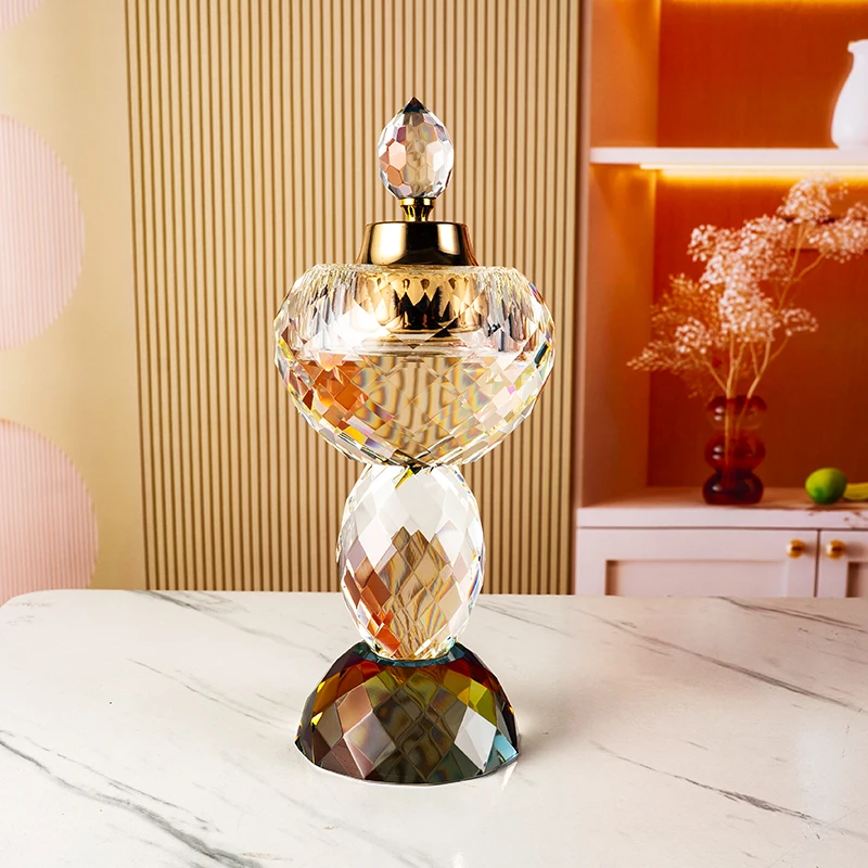 product manufacturer wholesale elegant and exquisite air purification desktop decoration crystal aromatherapy stove-6
