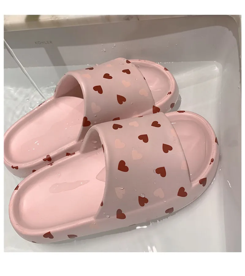 Female Soft Sole Indoor Slippers Summer Thick Soled EVA Slippers for Home Slides Shoes