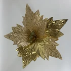 Single Supply Poinsettia Flower Christmas Red Single Christmas Artificial Wedding Flowers Decoration