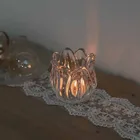 Flower Crystal Factory Spot Fashion Romantic Simple Flower Crystal Candle Holder Home Atmosphere Crystal Jewelry