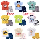Kids Set Summer Wholesale Children Kids Clothes Short Sleeve Baby T Shirt Boys Clothing Set COTTON Spring