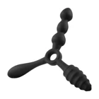 Anal Anal Butt Plug Silicone G String Trainer Prostate Massage Triple Anal Butt Plug