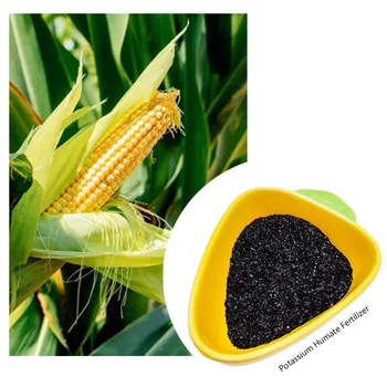 ORGANIC FERTILIZER HUMIC ACID 60% POTASSIUM HUMATE FLAKE/POWDER/GRANULAR ECONOMIC FERTILIZER FOR CORN