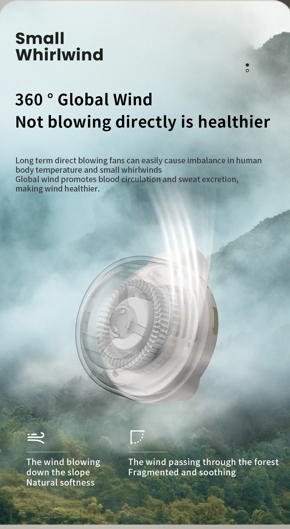 Mini Fan, 360, Portable - detail 6