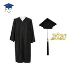 Graduation Gown Graduation Black Graduation Gown Black Matte Graduation Gown And Cap