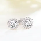 Diamond Studs Set Studs Set Pure Silver 1Ct Moissanite Diamond Earstuds 2Ct 925 Sterling Silver Studs Set