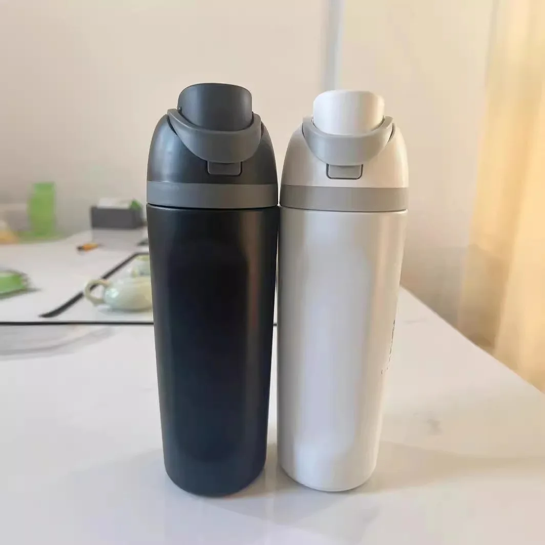 20 oz Double Wall Thermos Sport Gym 316 Stainless Steel Vacuum Flask Insulated Drink Water Bottle With Sports Flip Lid and Straw