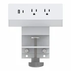 Multi Socket CUL Listed Office Furniture Flat Portable Multi Socket Power Extension Socket Usb C Socket Usa