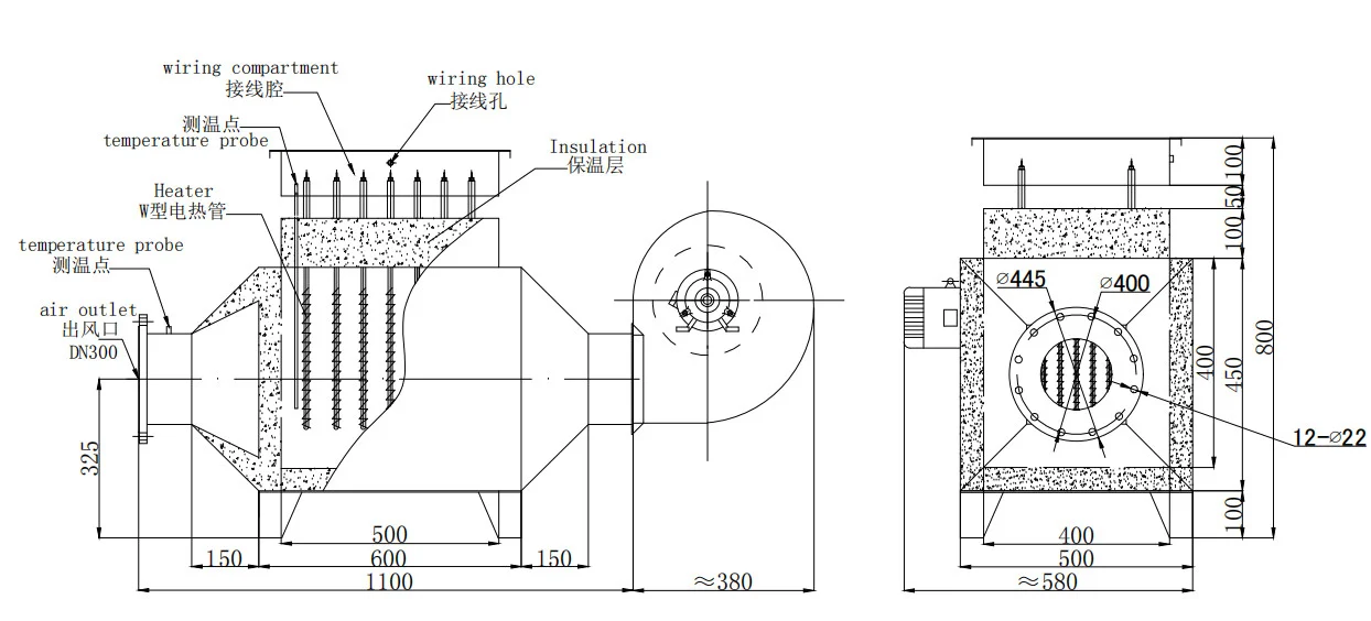 Air Circulating Heater, 380 V, Electric - detail 8
