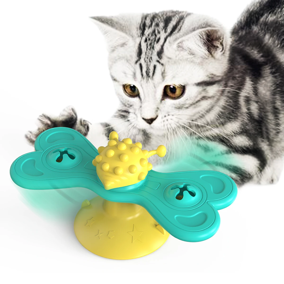 butterfly spinning cat toy