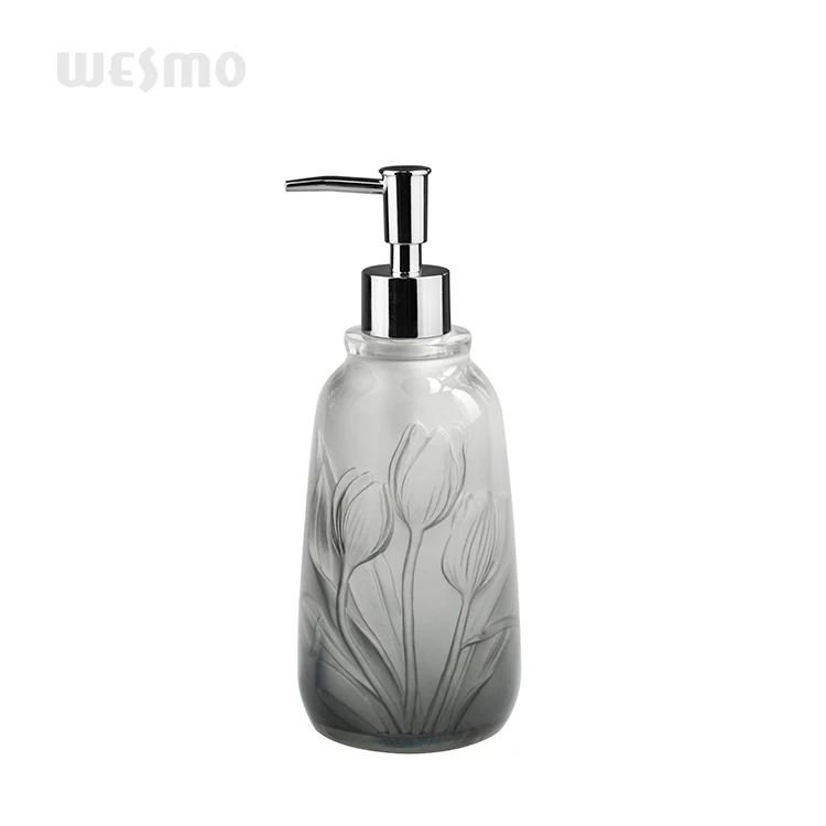 Modern Simple Cheap Multi Color Bath Accessories Polyresin Vanity Accessories soap liquid dispenser set
