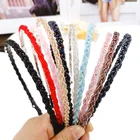 Hair Accessories Bead Hair Hoop Crystal Beaded Twist Headband For Women Wedding Hair Accessories
