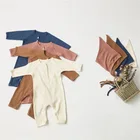 Baby Sleeves Baby Romper Long Sleeve Buttons Comfortable Baby Pajamas Baby Romper For Professional Manufacturer 2460