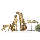Handmade Resin Leopard Animal Sculpture Home Decoration Art Crafts Animal Hogar Home Accessories Home Decor Luxury