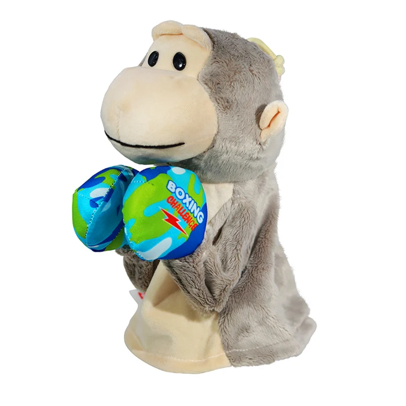 Wholesale stuffed animal toys plush monkey hand puppets custom for kids