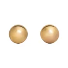 Custom Earrings Custom Half Round Stud Earrings Hot Sale 18K Gold Plated Earrings
