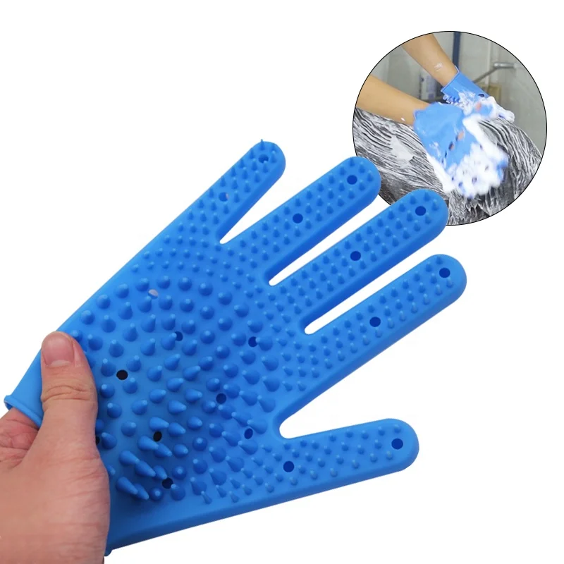 pet hair remover brush shower slicker brush ropa para mascotas silicone  pet grooming brush glove