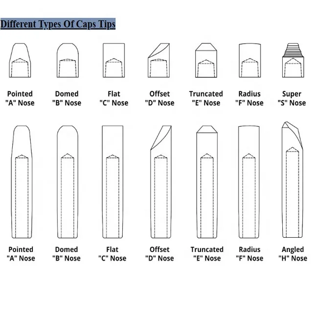 Custom Spot Welding Electrode Cap Tips For Spot Welder Spare Parts