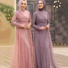 Long Abaya Muslim Dresses Dubai Maxi Elegant Women Dresses Long Dress Muslim Islamic Clothing