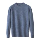 New Product Unique 100%wool Crewneck Mens Fitted Sweater Knitwear