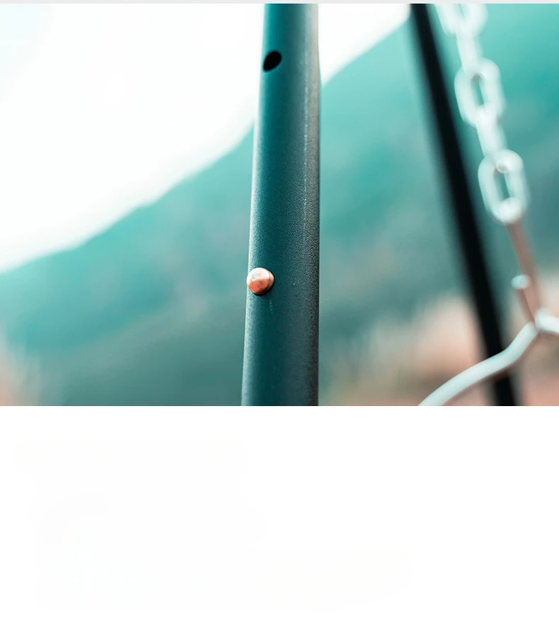 3 Sections Outdoor Camping Cooking Stand Durable Aluminum Alloy Tripod Hanging BBQ Grill for Campfire Picnic