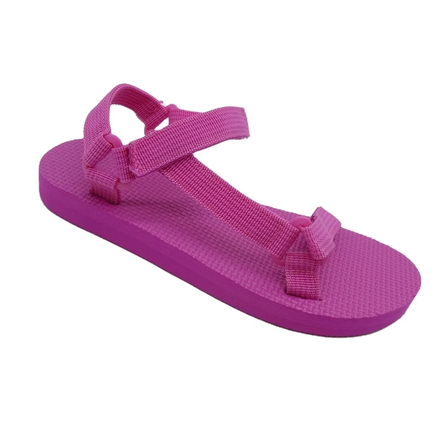 HEVA Summer Fashion Light-Weight EVA sole flat sandals women Open Toe Rhinestone Fashion Platform sandales femme