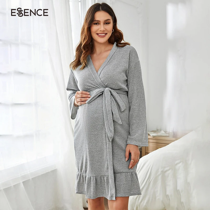 soft maternity robe